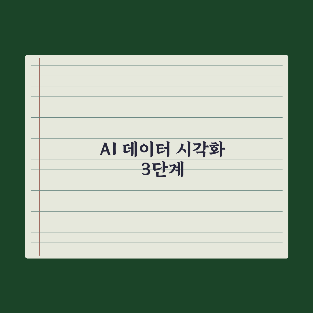 AI로 데이터 정리·시각화하기 실전가이드: 실무자가 검증한 5단계 핵심 전략