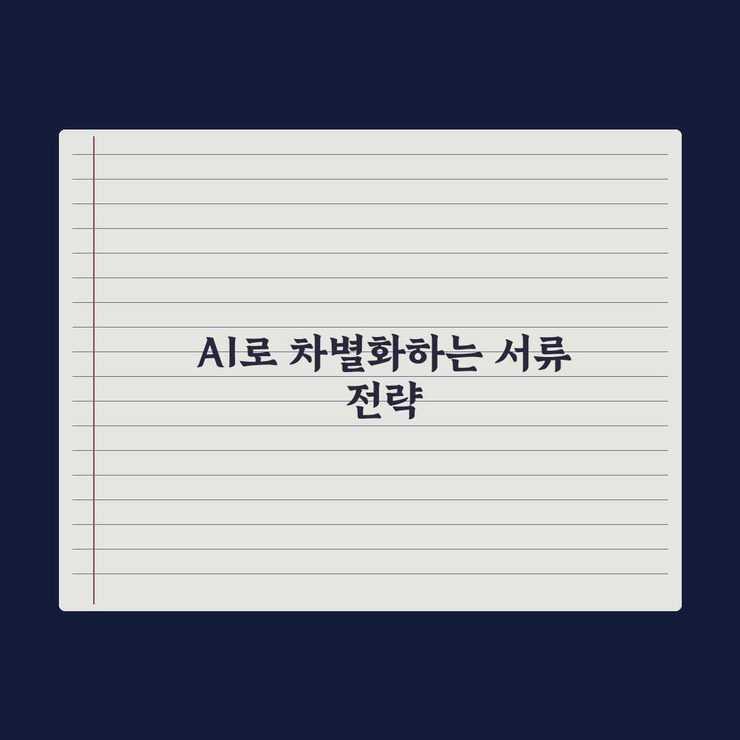 AI로 이력서·자기소개서 차별화하기 심층분석, 실무자가 검증한 5대 핵심
