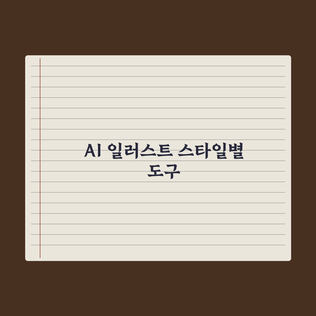 AI로 일러스트 만들기 - 스타일별 도구 추천 실전가이드: 실무자 검증 5선