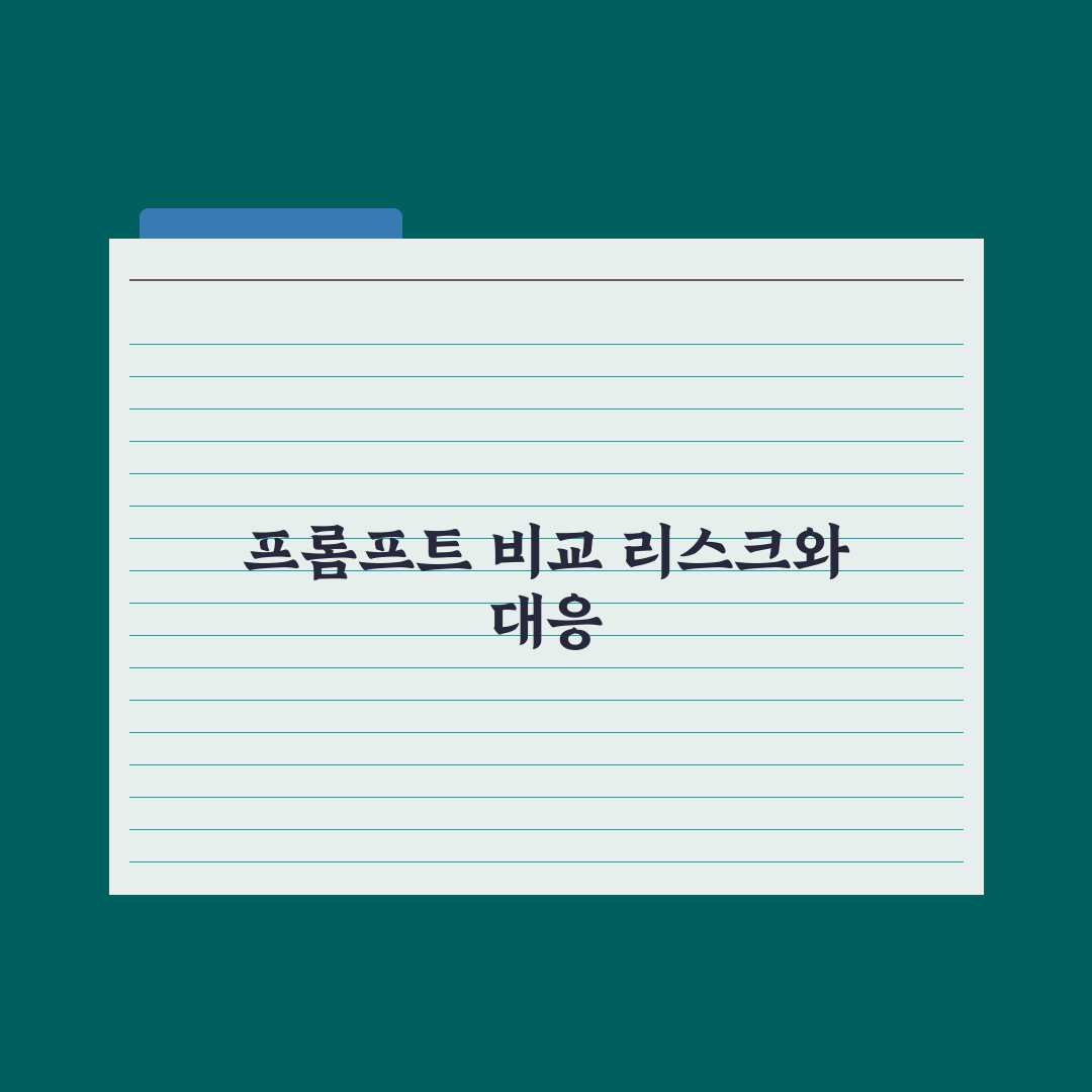 RICCE·CRISPE 등 프롬프트 프레임워크 비교 심층분석: 5대 차이