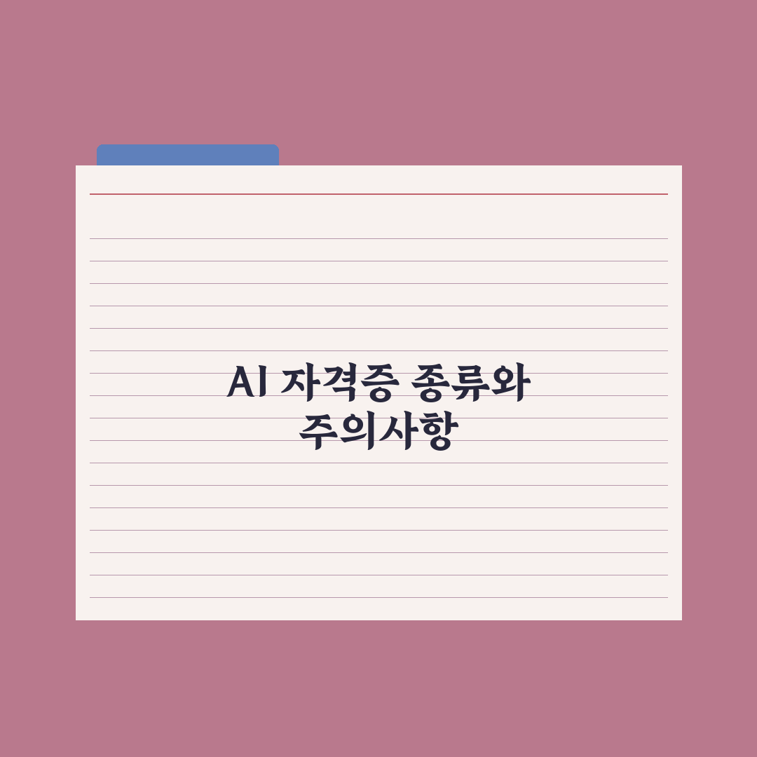 AI 자격증 종류 한눈에 보기 완벽가이드, 초보자부터 실무자까지 3분 핵심정리