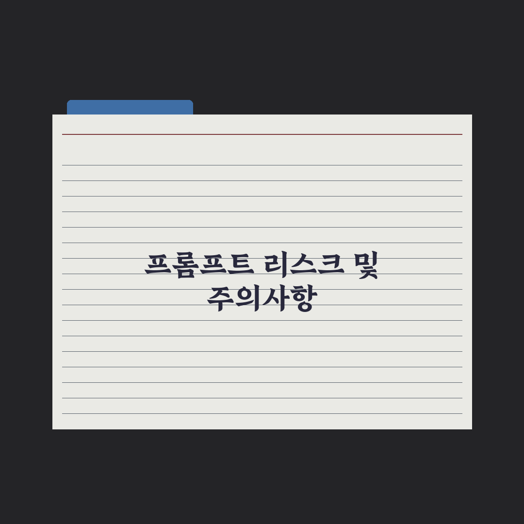 나만의 프롬프트 라이브러리 만드는 법 완벽가이드: 실무자용 5단계 핵심정리