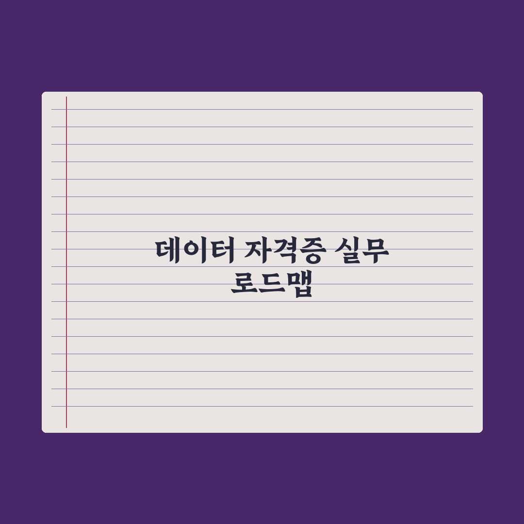 SQLD·DAsP - 데이터 기초 자격증 가이드 총정리: 초보자용 5단계