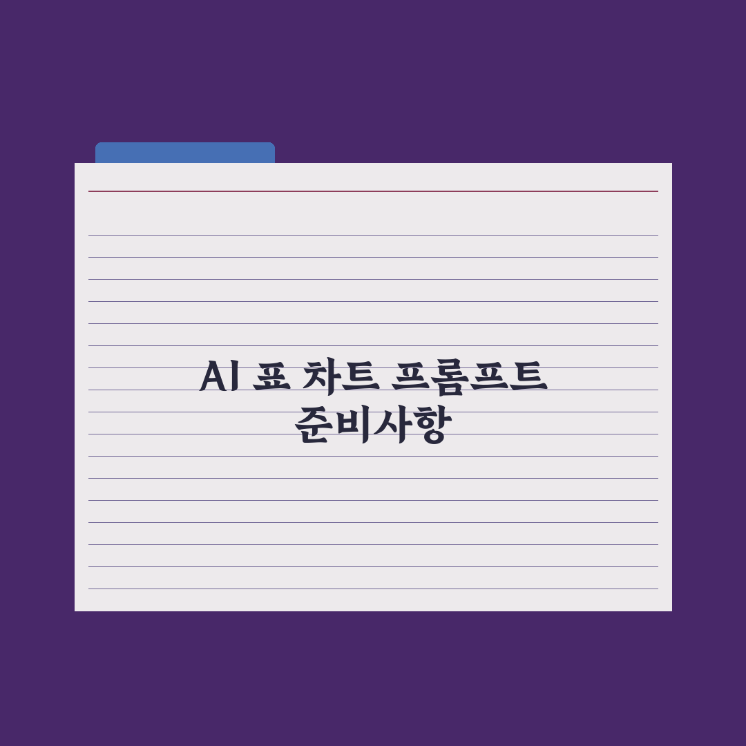 AI로 표·차트 생성하는 프롬프트 완벽가이드, 실무자가 검증한 5단계 핵심정리