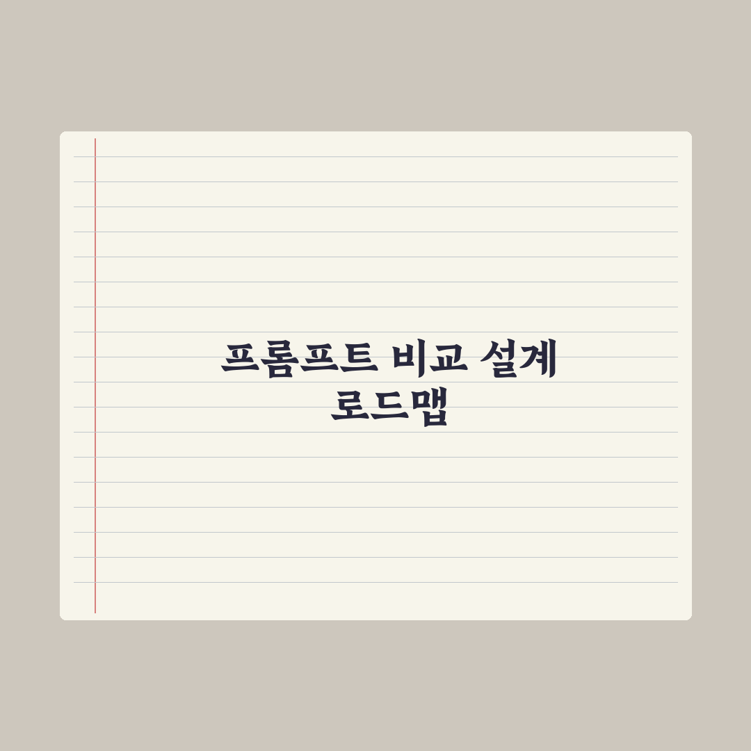 좋은 프롬프트 vs 나쁜 프롬프트 - 차이 비교 실전가이드: 실무 5단계