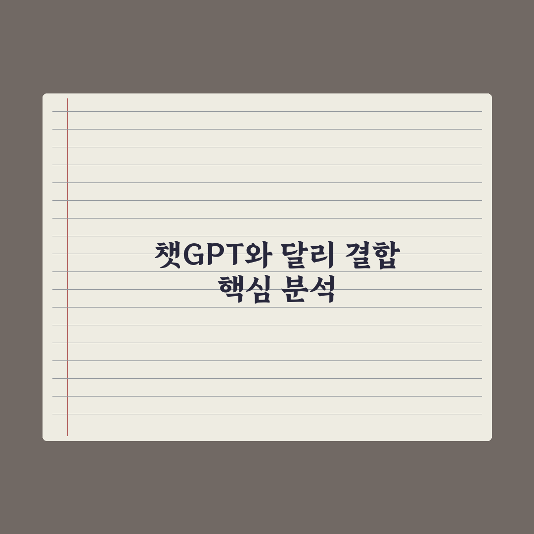달리(DALL-E) 활용법 - 챗GPT와 결합 핵심정리: 실무자용 5단계